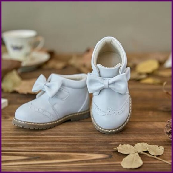 Vintage Leather Embroidered Toddler Girls Boots Mid Calf Water Resistant - Picture 4 of 8